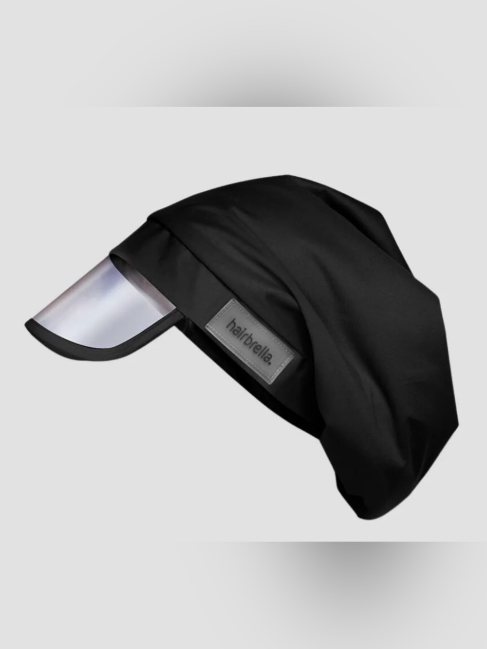 Hairbrella Black Rain Hat with Visor NWT